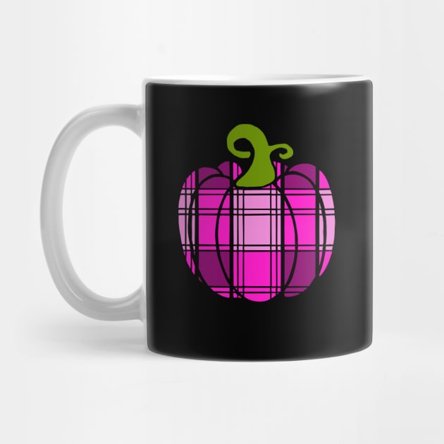 Purple Plaid Pumpkin by Blue Moon Barn